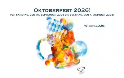 www.Drucktechniken.de wünscht Ihnen ein schönes und frohes Oktoberfest 2026! - Wiesn 2026! - von Samstag, den 19. September 2026 bis Sonntag, den 4. Oktober 2026!